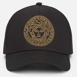 VERSACE STUDDED MEDUSA BASEBALL CAP
